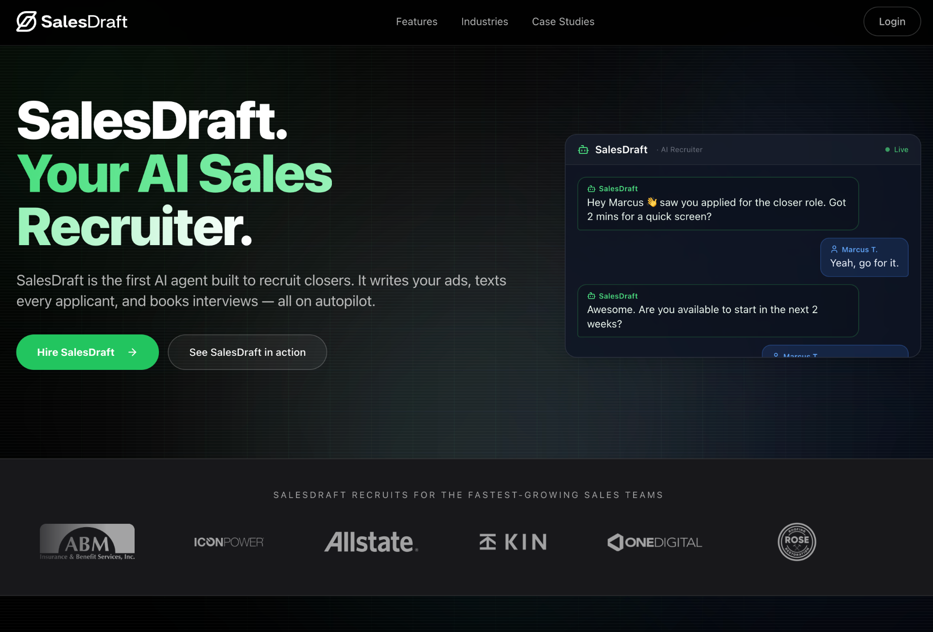 SalesDraft — SaaS · Paid Media · SEO · CRO · RevOps
